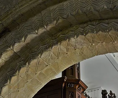 Beckford, St. John the Baptist Church: C12th carving detail