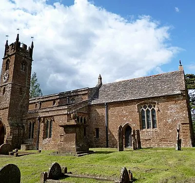 Parish church of St Mary Magdalene, Balscote, Oxfordshire, seen from south-southeast