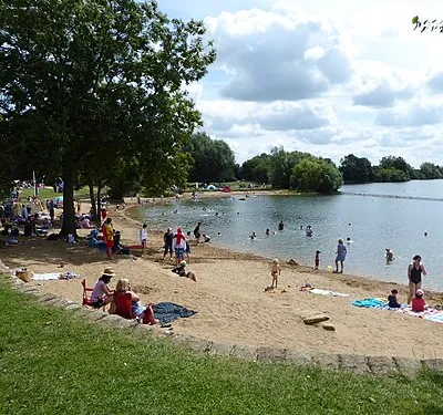 Artificial beach, Cotswold Country Park &amp; Beach