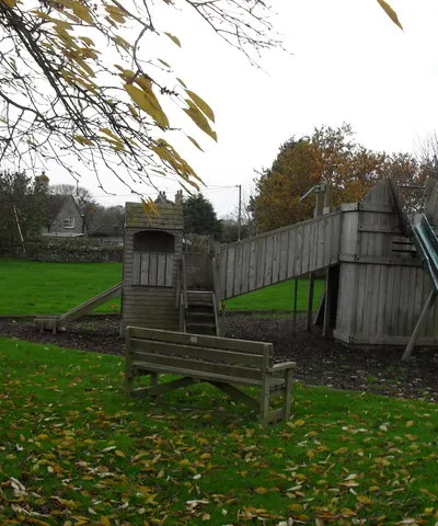 Childrens play equipment in Eastleach Turville Behind the village hall