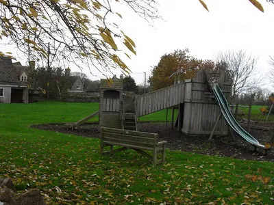 Childrens play equipment in Eastleach Turville Behind the village hall