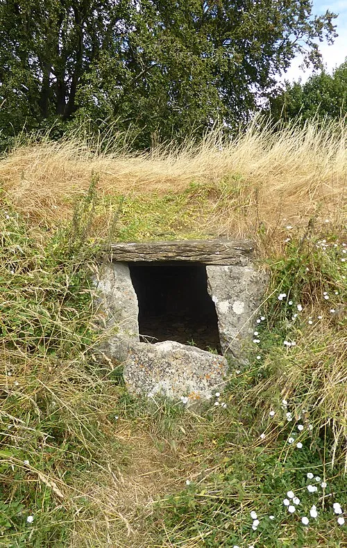 The chamber of Lanhill Long Barrow in Wiltshire.