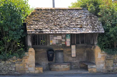 A bus shelter built before the first bus ....
