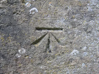 Benchmark on St Leonard's buttress