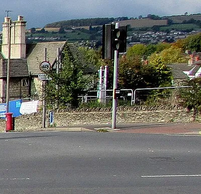 Fenced off former police station site, Rodborough, Stroud