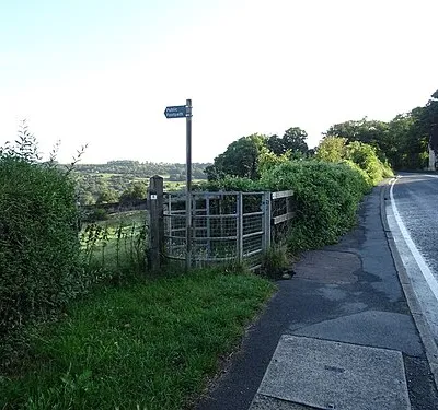 Footpath off the B4632, Cleeve Hill