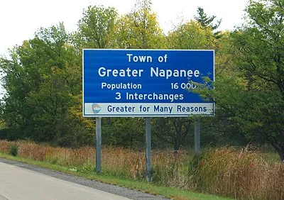 Greater Napanee is a town in Southeastern Ontario, Canada, approximately 45 kilometres (28 mi) west of Kingston and the county seat of Lennox and Addington County. It is located on the eastern end of the Bay of Quinte. Greater Napanee municipality was created by amalgamating the old Town of Napanee with the townships of Adolphustown, North and South Fredericksburgh, and Richmond in 1999. Greater Napanee is co-extensive with the original Lennox County.
The town is home to the Allan Macpherson House, a historic 1826 property that is now a museum. Macpherson was a major in the Lennox militia, operated the town's grist and saw mills, as well as the distillery and general store. He served as post master and land agent, operated the first local printing press and helped fund the establishment of many local schools and churches. The home sits on the banks of the Napanee River, which runs through the town.
The largest employer is a Goodyear Tire and Rubber Company plant.
The main streets are Dundas Street (east-west) and Centre Street (north-south). Dundas Street is part of former provincial Highway #2, also known as Kingston Road, and travels through downtown from Toronto in the west and onward to Kingston in the east. Centre Street travels through the centre of the town from the modern commercial area close to Highway 401 to the downtown and onwards, as County Road 8 to Lake Ontario.
The downtown area of Napanee has experienced a recent revival and the gorgeous historical buildings are taking on a whole new life. Downtown Napanee is home to a number of boutiques such as October's Clothing, Starlet, April's Image, A Touch of Class, Sand n' Sea and Deadleaf Distinguished Gentleman (Men's Shop &amp; Barber). There have been multiple revitalization projects like The Waterfront River Pub and Terrace, a complete reworking of an abandoned limestone brewery right on the Napanee river. There is also Len's Bakery and the New York Cafe that have been open in Napanee for decades. In addition, there are some newer restaurants: Santorini Mediterranean Grill, Ellena's, Gibson's Restaurant, The Loaf N' Ale, Seasons Fine Foods &amp; Cookery School, Sushi Nori, and a gourmet coffee shop, Coffee Cravings. Wallace's, the oldest continuously operating drug store, is located on the corner of Dundas and John Streets. It has been in the same location under the same name since it was established in 1854.
Napanee is also the home of "La Pizzeria", made famous by Avril Lavigne's declaration to Rolling Stone Magazine that her "favorite pizza" was served there.
<a href="https://en.wikipedia.org/wiki/Greater_Napanee" rel="noreferrer nofollow">en.wikipedia.org/wiki/Greater_Napanee</a>

<a href="https://en.wikipedia.org/wiki/Wikipedia:Text_of_Creative_Commons_Attribution-ShareAlike_3.0_Unported_License" rel="noreferrer nofollow">en.wikipedia.org/wiki/Wikipedia:Text_of_Creative_Commons_...</a>