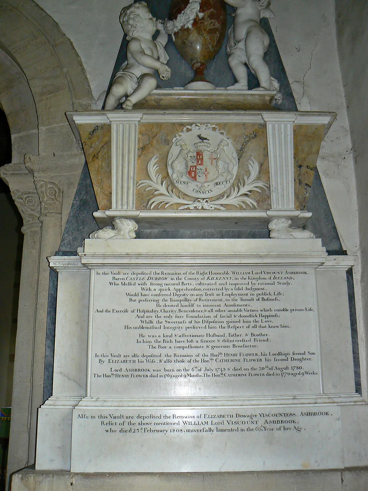 Ashbrook Monument, Church of St Faith, Church Street, Shellingford