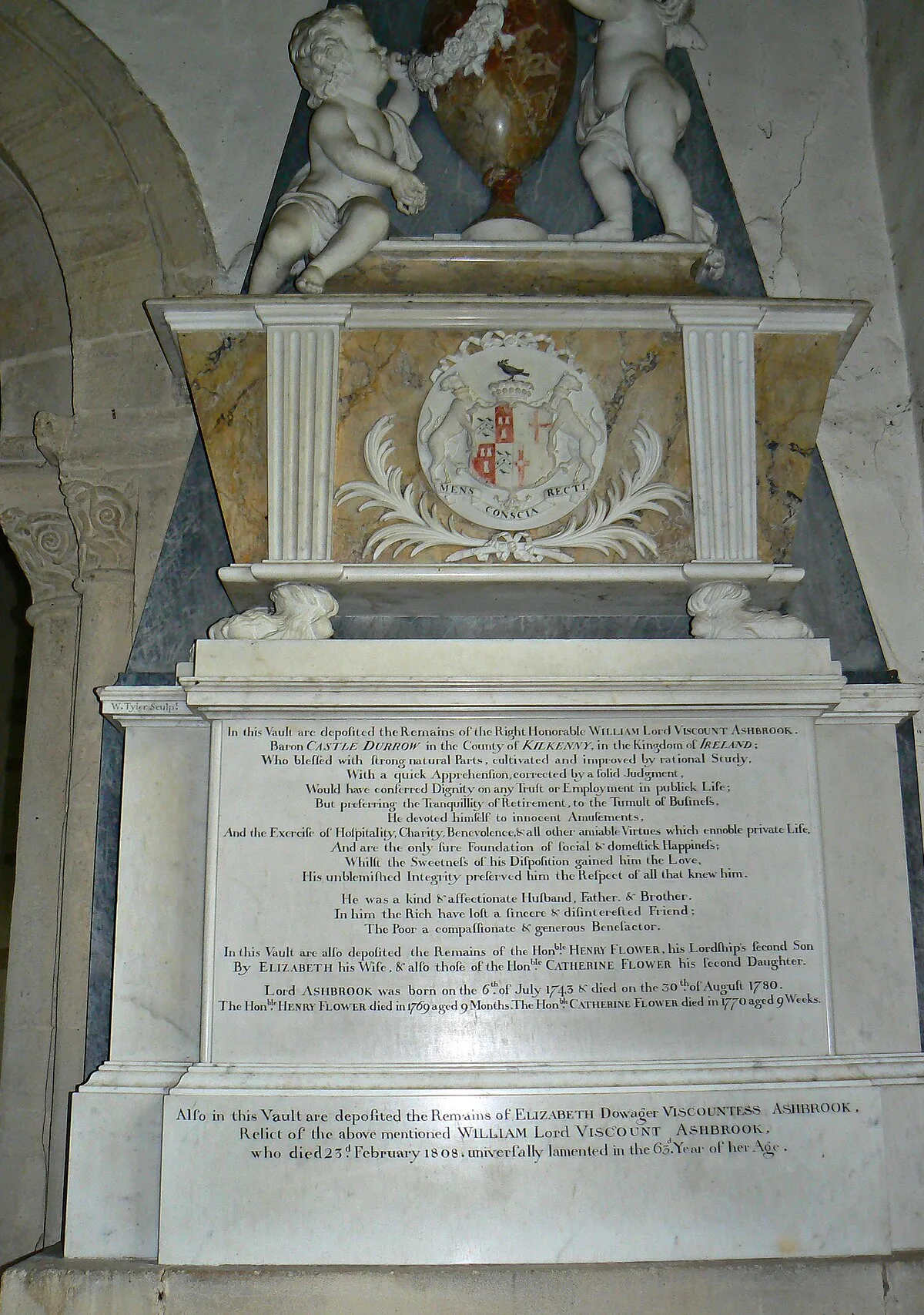 Ashbrook Monument, Church of St Faith, Church Street, Shellingford