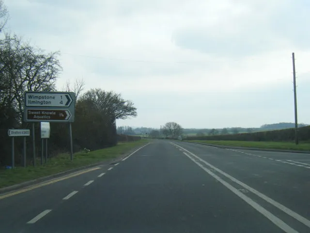 A3400 at Wimpstone Lane