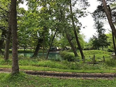 Lake and miniature railway