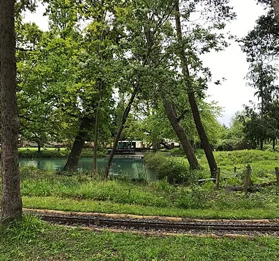 Lake and miniature railway