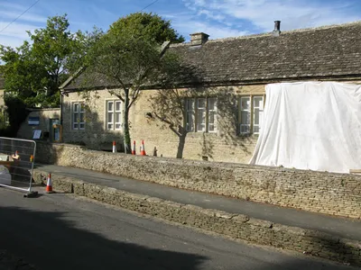 Building work at Southrop C of E school