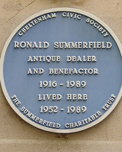 Blue plaque to Ronald Summerfield