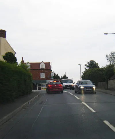 A417 in Staunton village