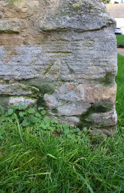 Benchmark on house at Delly End