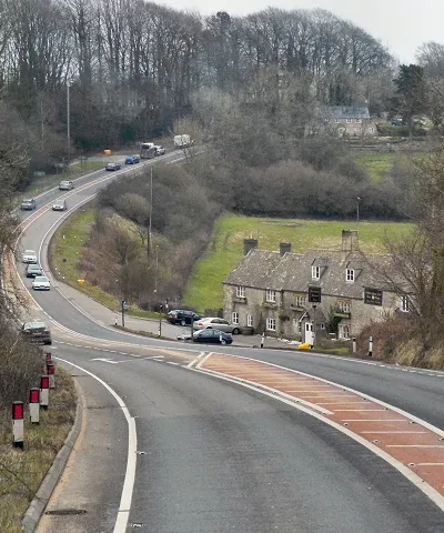 A417, The Golden Heart Inn at Nettleton
