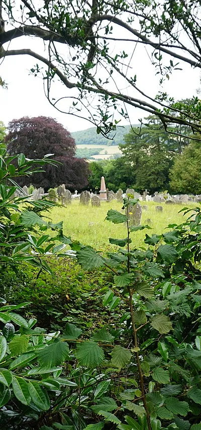 A glimpse of Painswick Cemetery