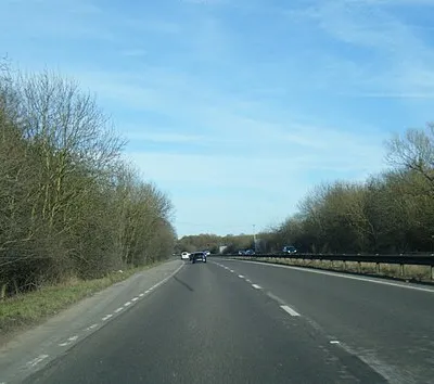 A40 eastbound near Witney Industrial Estate
