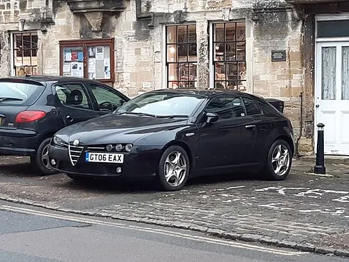 2006 Alfa Romeo Brera coupe, (Type 939) 3.2 litre V6 at Burford, Oxon, 5 December 2019.