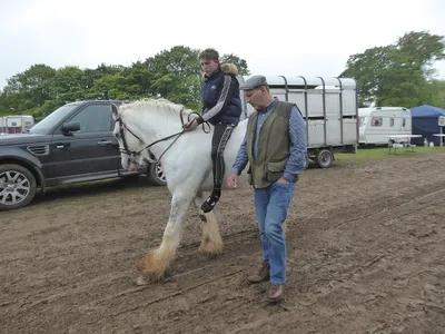 Bareback rider, Stow Horse Fair May 2019
