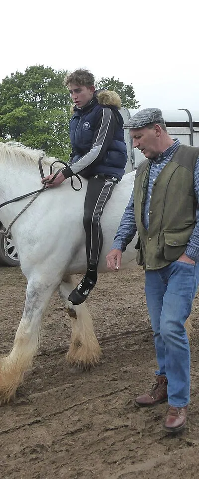Bareback rider, Stow Horse Fair May 2019