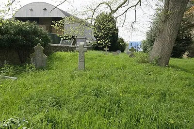 Churchyard by the wall