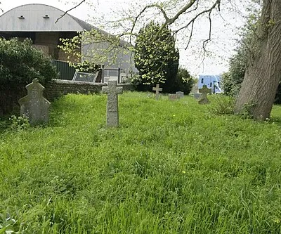 Churchyard by the wall