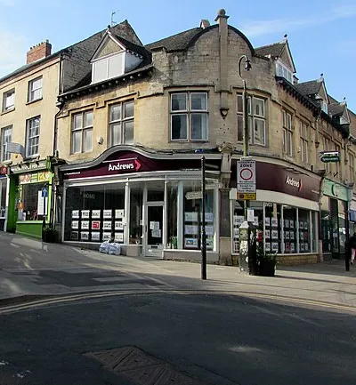 Andrews office on a town centre corner, Stroud