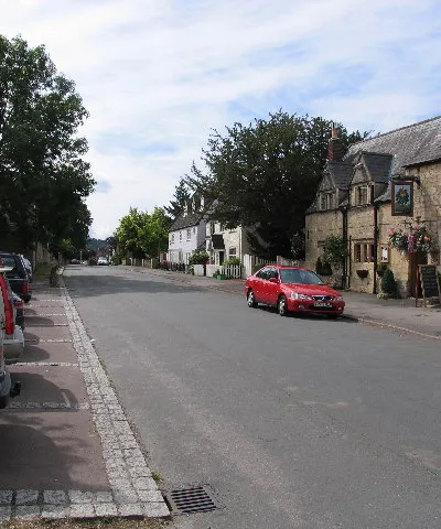 The Burgage and Royal Oak, Prestbury. One of the old roads of the original Prestbury Village, the Burgage has a mix of old and newer properties on it. The Royal Oak is one of the older ones.