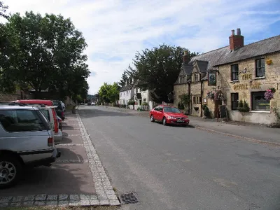 The Burgage and Royal Oak, Prestbury. One of the old roads of the original Prestbury Village, the Burgage has a mix of old and newer properties on it. The Royal Oak is one of the older ones.