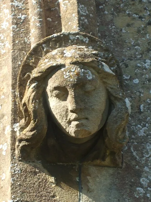 A face by the door