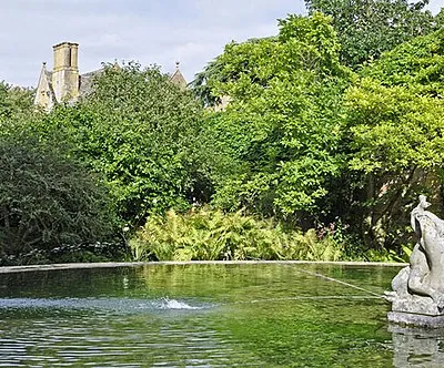 Bathing Pool, Hidcote Manor Gardens. People have thrown money into the pool, possibly for good luck. The largest denomination I saw was a 50p piece.