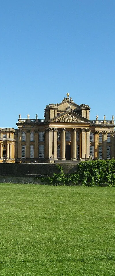 The south view of Blenheim Palace, Woodstock, Oxfordshire
