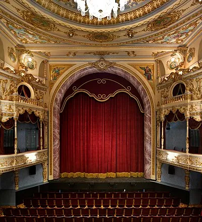 View of the stage from the auditorium following the 2011 refurbishment.