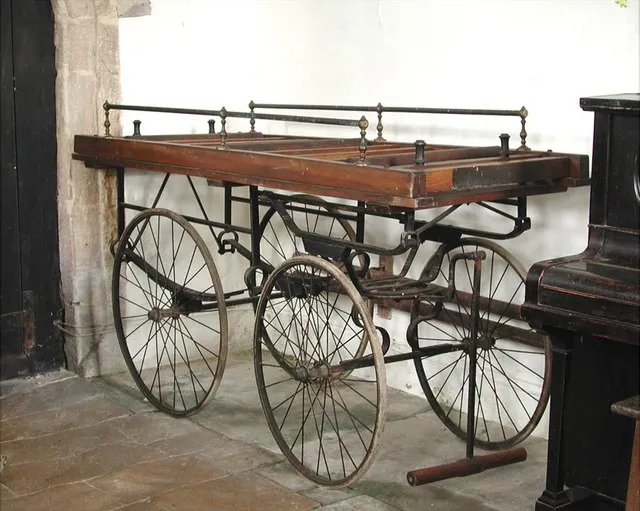 Church of England parish church of St Nicholas, Idbury, Oxfordshire: hearse
