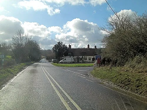 A343 passes The Yew Tree
