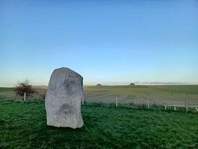 Avebury Neolithic standing stones and henge, Wiltshire, England. Scheduled monument.