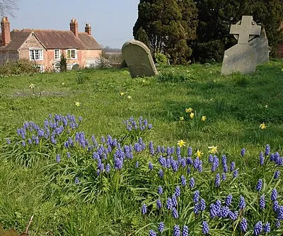 The Old Rectory, Welland The Old Rectory and the graveyard of the old St James' church, Welland.