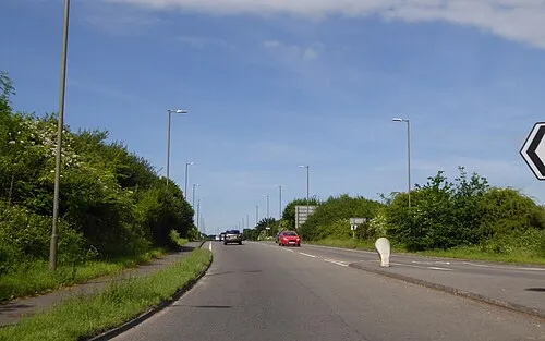 A4 crossing the A34 at Speen