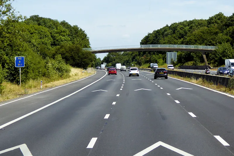 Accommodation Bridge over the M5 near Matson