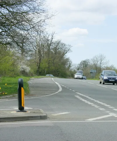 A420 heading west to Bristol On the way we come to Ford, Marshfield, Cold Ashton and Wick in that order.
Here at the crossroads Yatton Keynell is signed to the right along Biddestone Lane while the turning to the left goes to Biddestone along Yatton Road. Quite logical when you think about it.