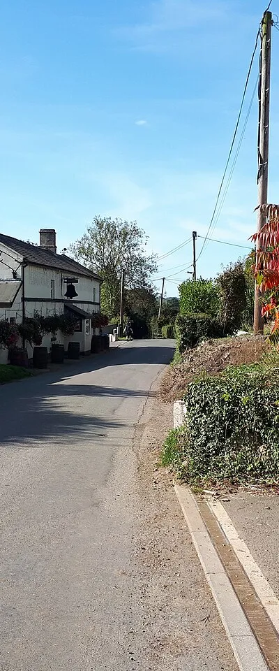 Approaching the Bell Inn