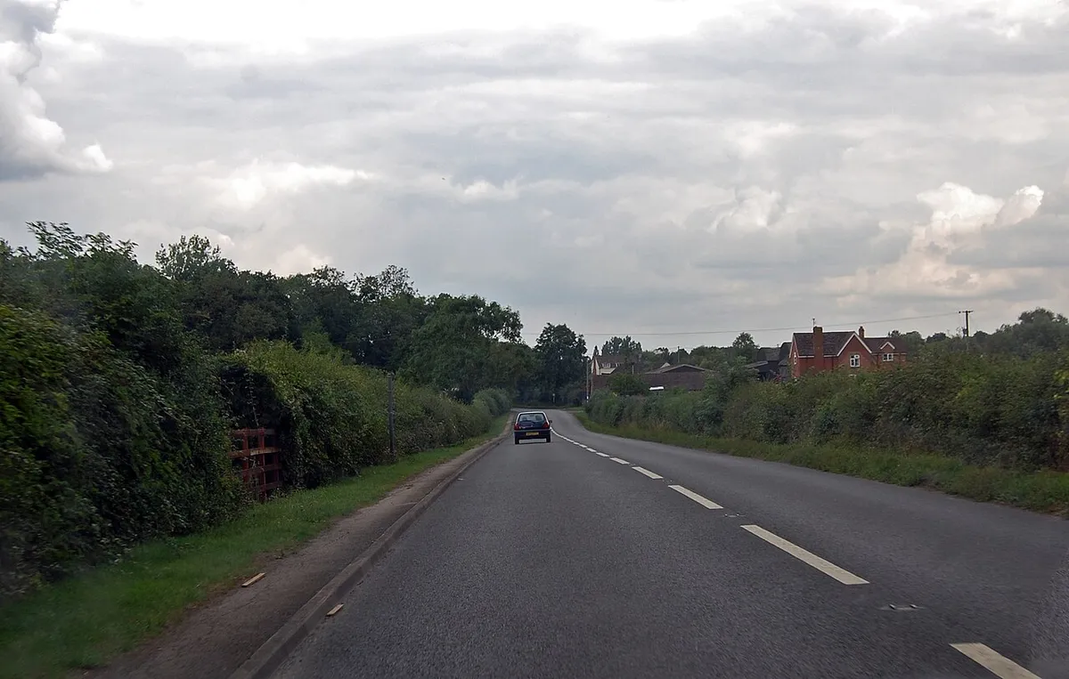A417 towards Hartpury