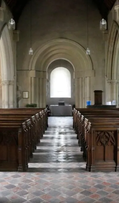 Back through the pews