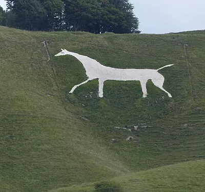 Scharrbild in Kreideuntergrund. The Cherhill White Horse, (Not Westbury White Horse. Richard Avery (talk) 15:51, 4 November 2015 (UTC)