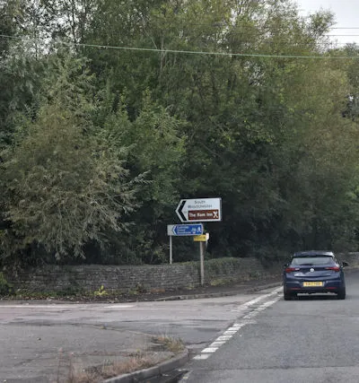 A46 junction with Station road