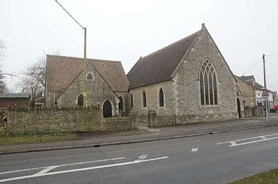 East side of the Church