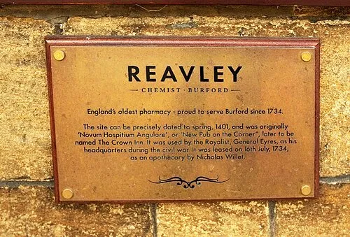 "England's oldest pharmacy", Burford