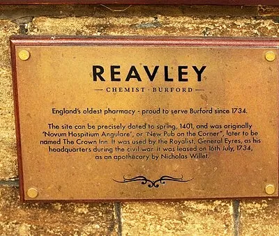 "England's oldest pharmacy", Burford